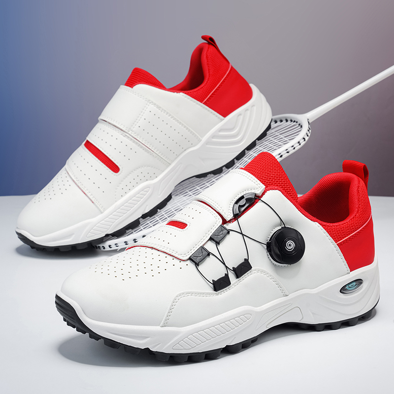 Men'S Shoes With Velcro - Men's Rotating Button Velcro Tennis Shoes,