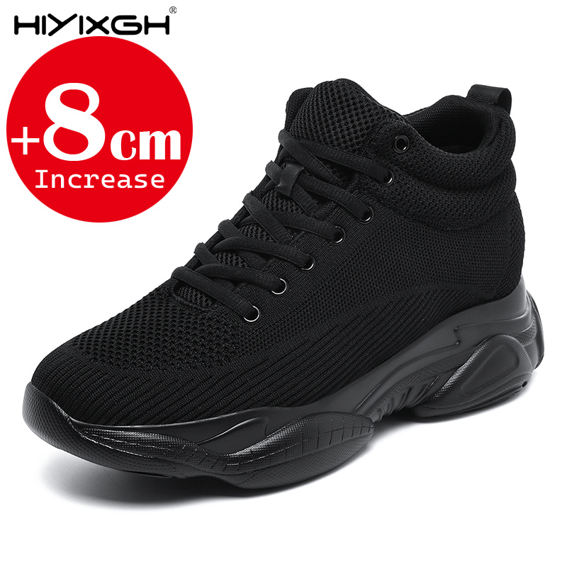 Men'S Shoes Increase Height - Men Women 8cm Height Increasing Sneakers