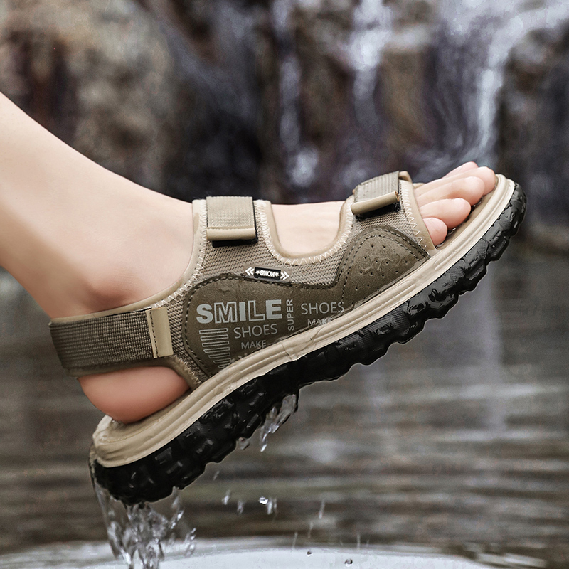 Men'S Shoes With Velcro - Men's 2026 New Summer Sandals, Adjustable