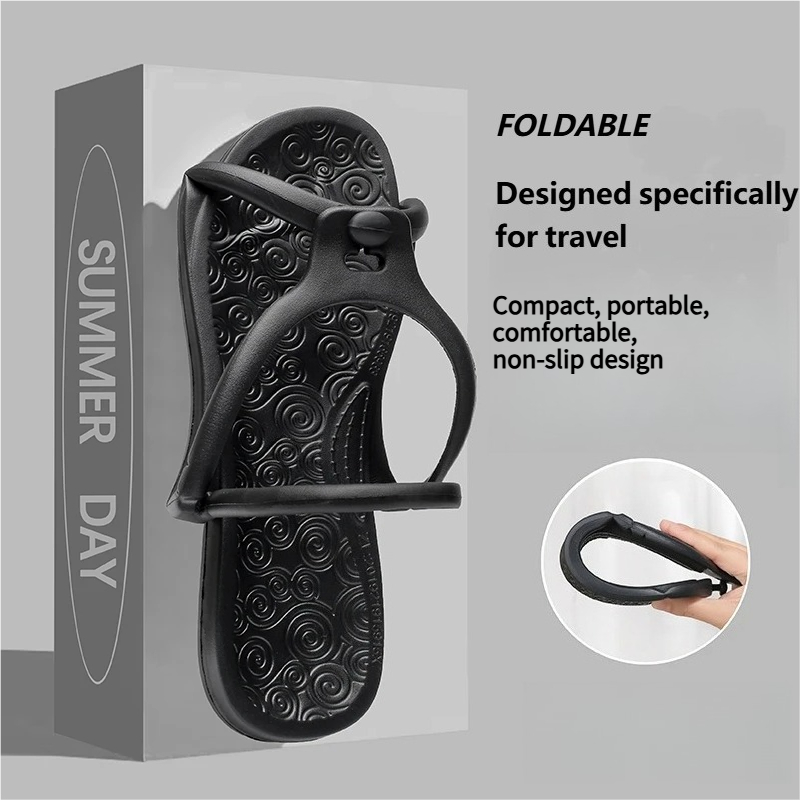 Men'S Shoes For Summer - Upgraded Foldable Travel Slippers Unisex EVA