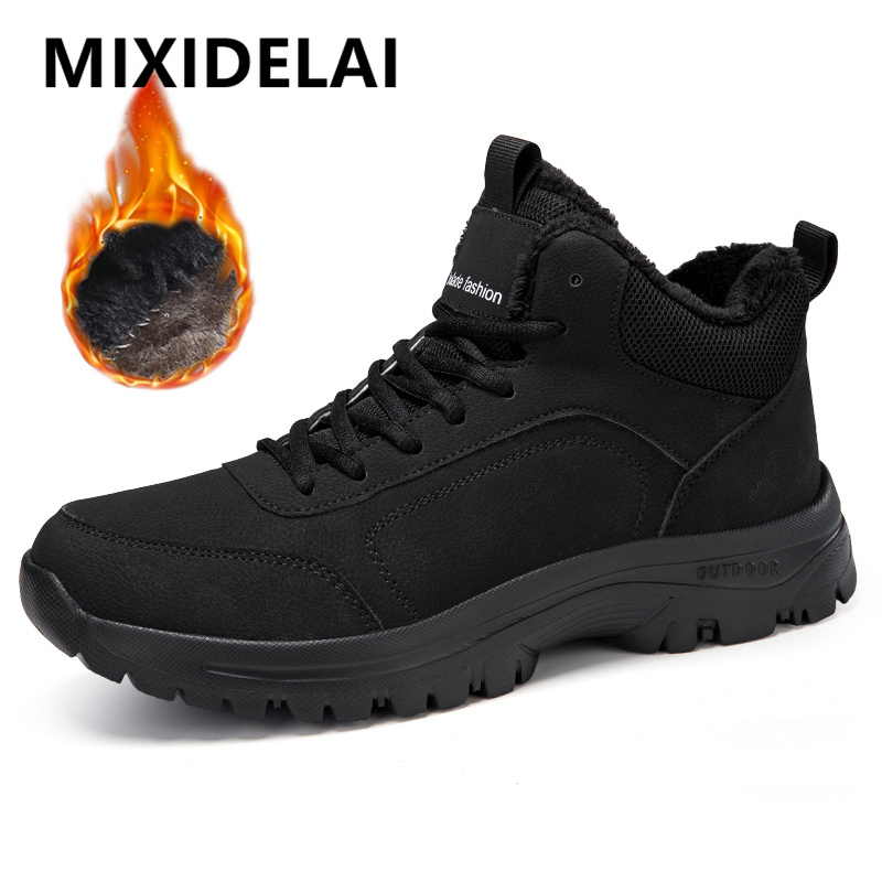 Men Shoes Everyday - Winter Men's Boots Warm Plush Men's
