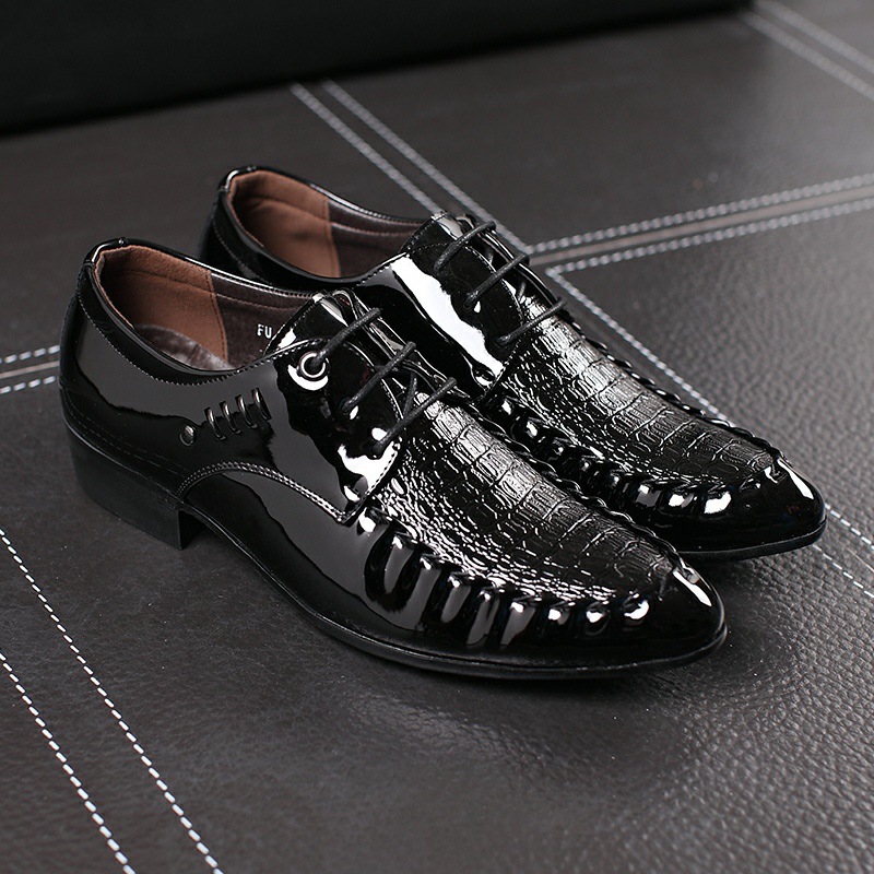 Oxford Brogue Leather - Bộ Đồ Nam Giày Da Cột