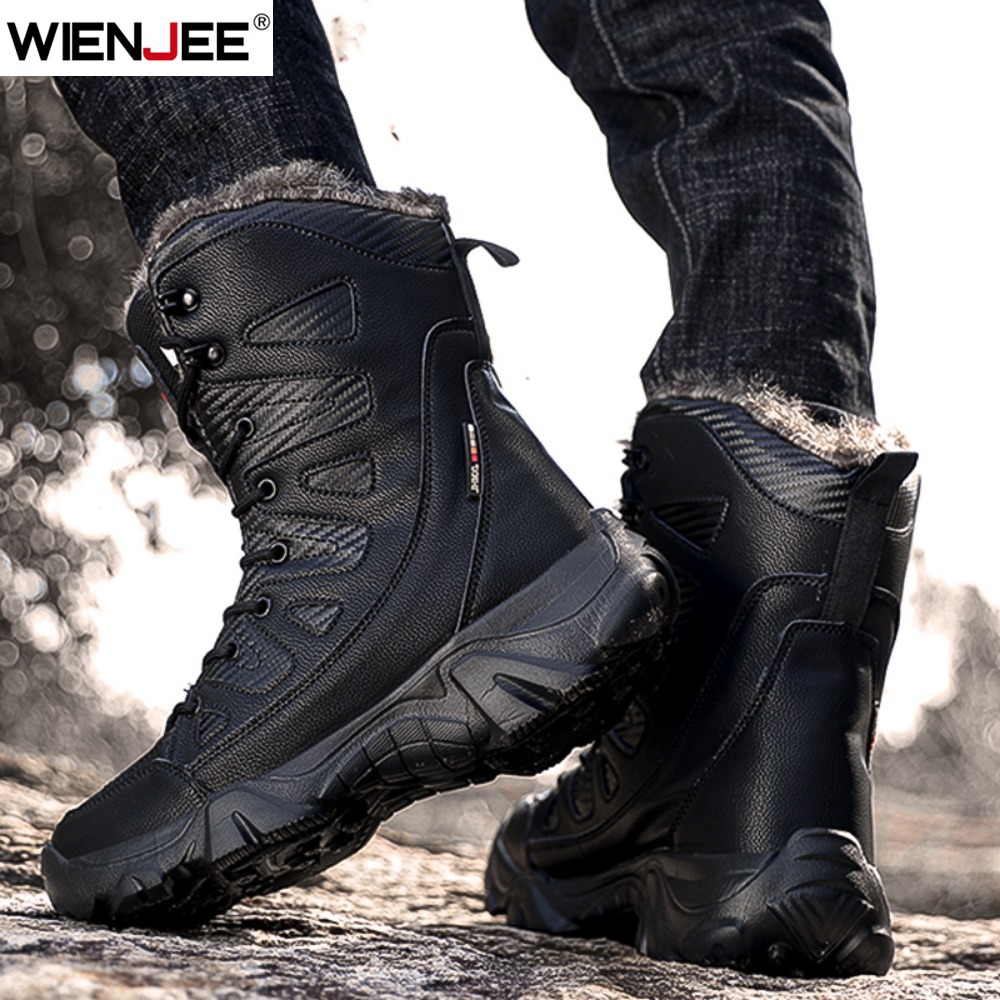 Winter Waterproof Men Boots Pl - đánh giá và giá Men Shoes Everyday