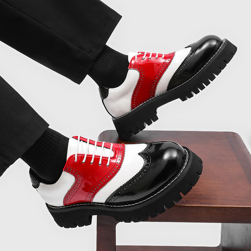 men's fashion hip hop rock pla - đánh giá và giá Oxford Brogue Leather