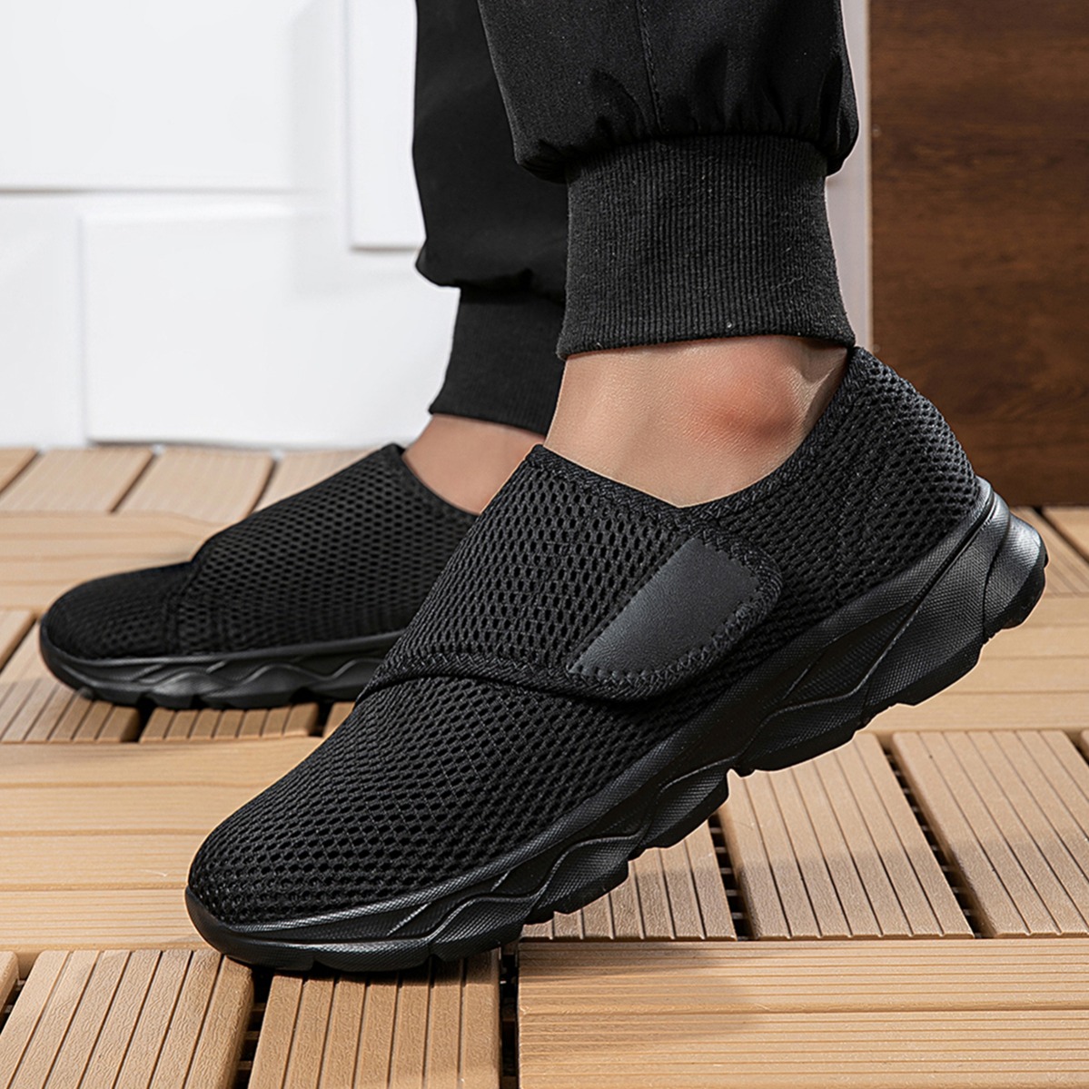 New Men Breathable Mesh Walkin - đánh giá và giá Men'S Shoes With Velcro