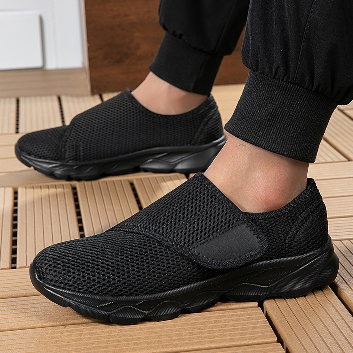 New Men Breathable Mesh Walkin - đánh giá và giá Men'S Shoes With Velcro
