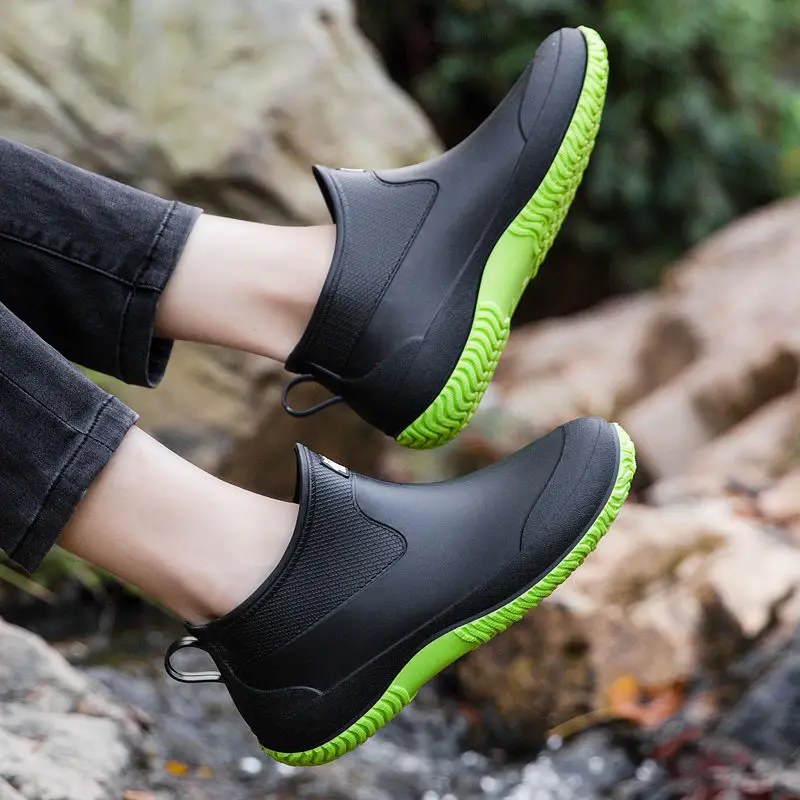Soft Men's Rain Boots Young No - đánh giá và giá Men Shoes Offer