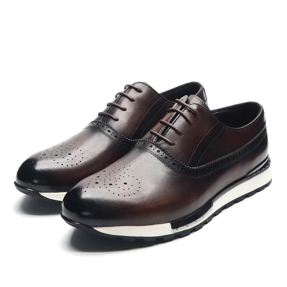 10 Colors Handmade Genuine Lea - đánh giá và giá Oxford Brogue Leather