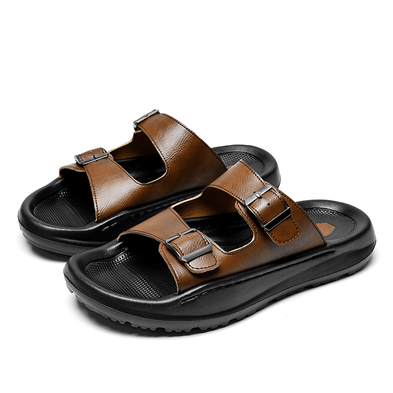 Mens Slip On Sandals Leather S - đánh giá và giá Men'S Shoes With Velcro