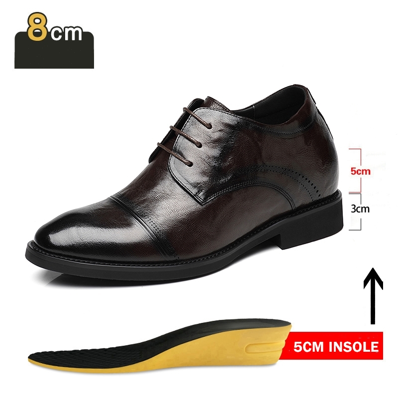 Man Elevator Shoes Business Dr - đánh giá và giá Oxford Brogue Leather