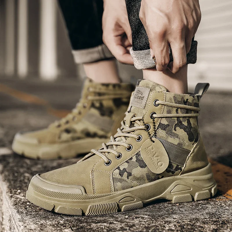 High-Top Boots for Men Autumn  - đánh giá và giá Men Shoes Everyday