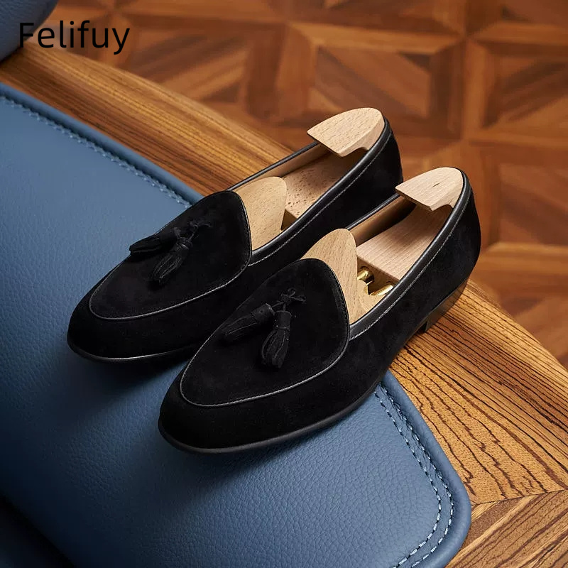 Italian kinds Cow Suede Men's  - đánh giá và giá Men Shoes Kinds