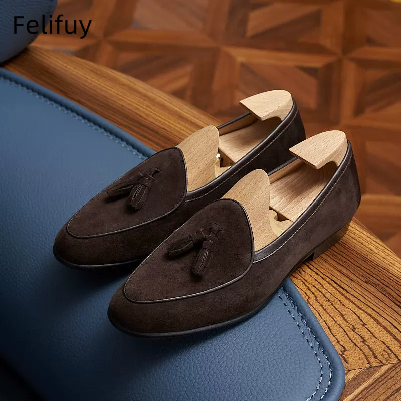 Italian kinds Cow Suede Men's  - đánh giá và giá Men Shoes Kinds