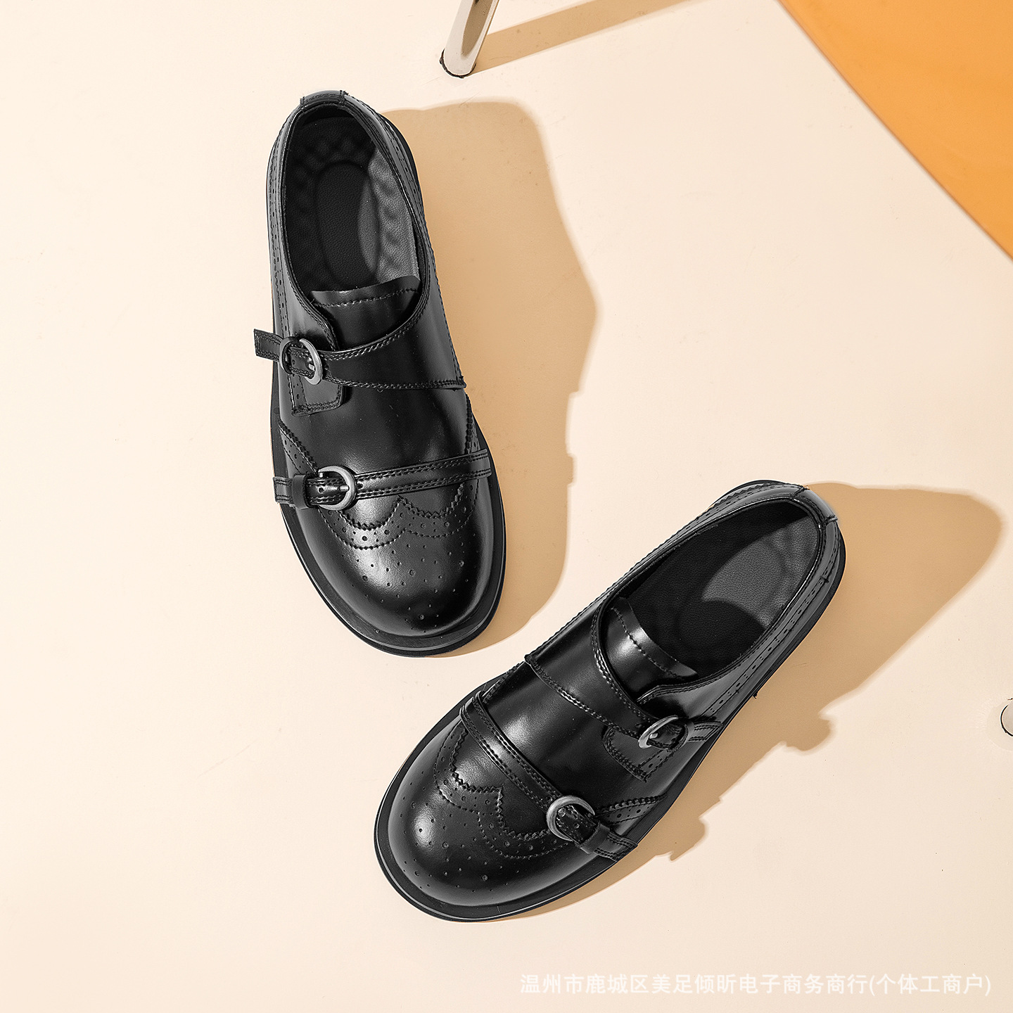 Retro Brogue Double Strap Shoe - đánh giá và giá Oxford Brogue Leather
