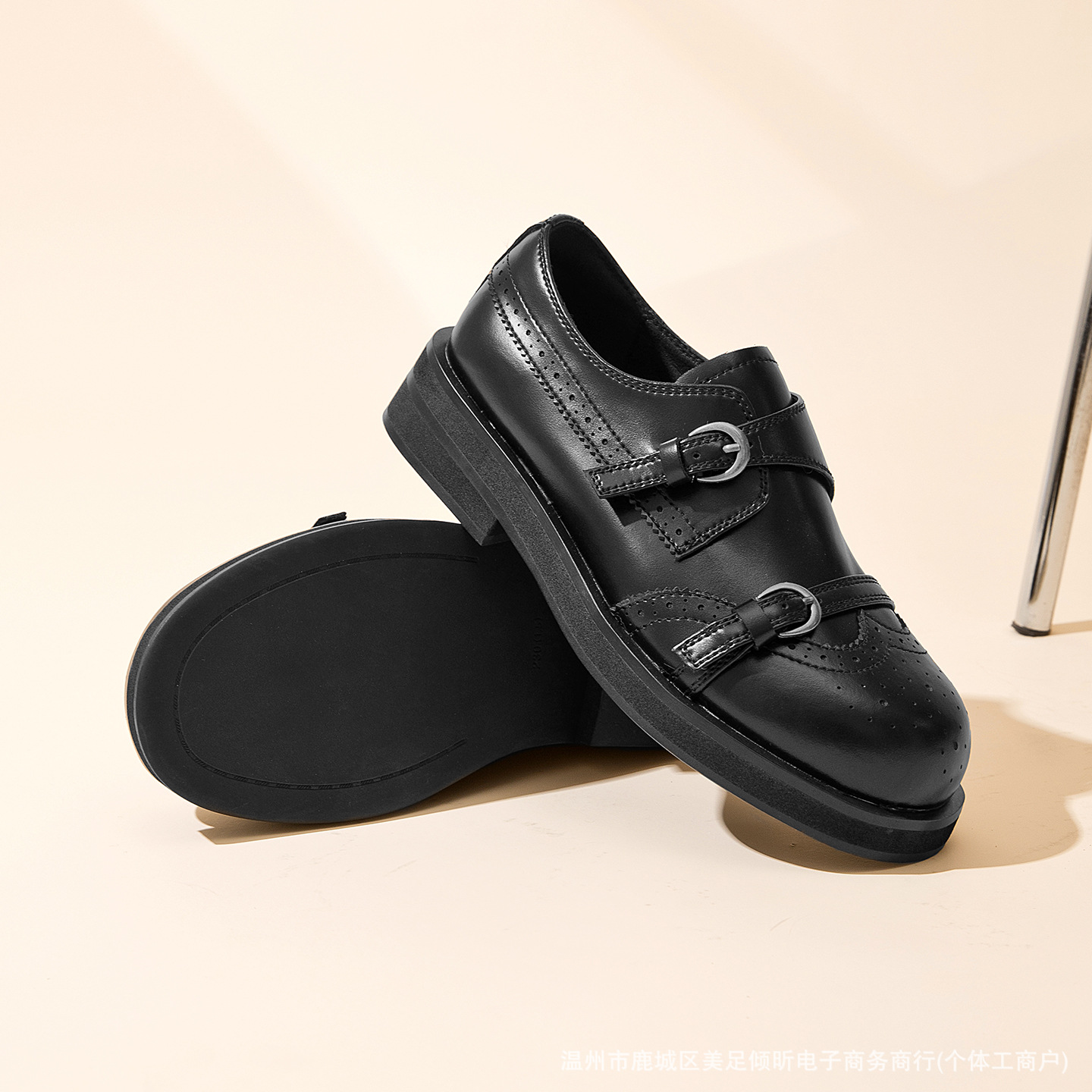 Retro Brogue Double Strap Shoe - đánh giá và giá Oxford Brogue Leather