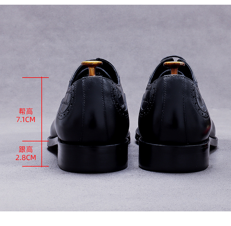 Men's Vintage Script Embossed  - đánh giá và giá Oxford Brogue Leather
