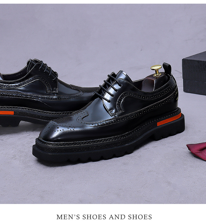 Men's Brogue Platform Oxford S - đánh giá và giá Oxford Brogue Leather