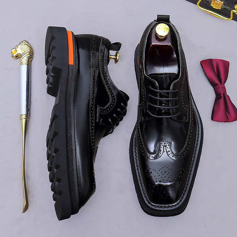 Men's Brogue Platform Oxford S - đánh giá và giá Oxford Brogue Leather