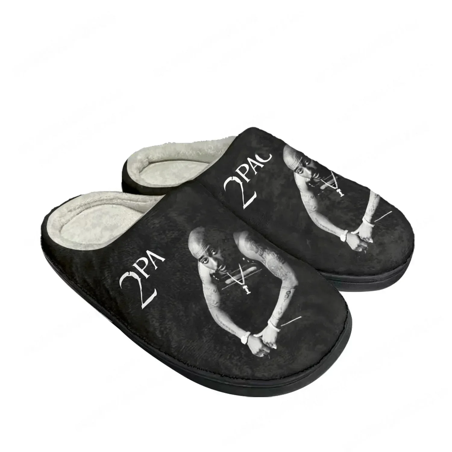 2Pac Hip Hop Rapper Tupac Pop  - đánh giá và giá Men Shoes Black