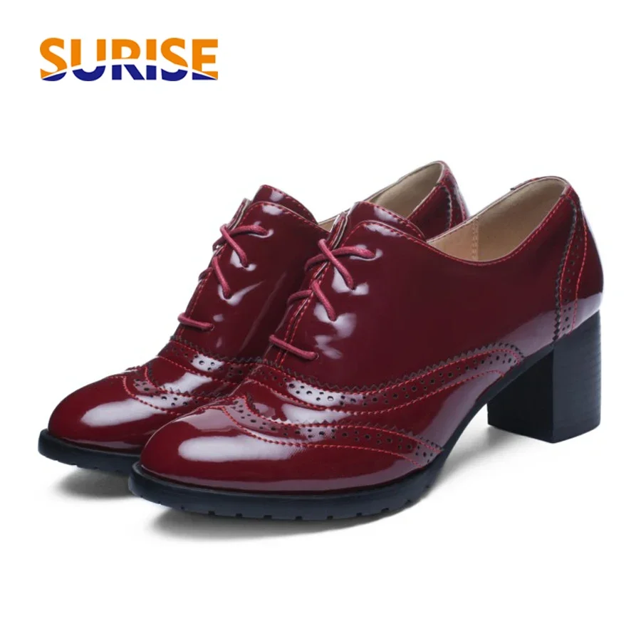British Women's Oxfords Blue R - đánh giá và giá Oxford Brogue Leather