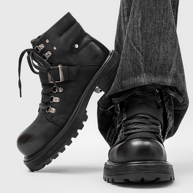 Brand Men Leather Boots Motorc - đánh giá và giá Men Shoes Brands