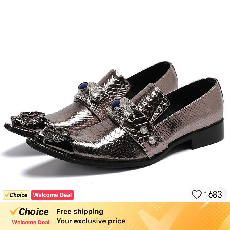 Men's Shoes Italian Style Poin - đánh giá và giá Oxford Brogue Leather