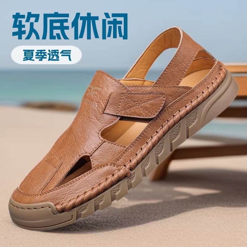 Hole shoes men's summer new ha - đánh giá và giá Men'S Shoes With Velcro
