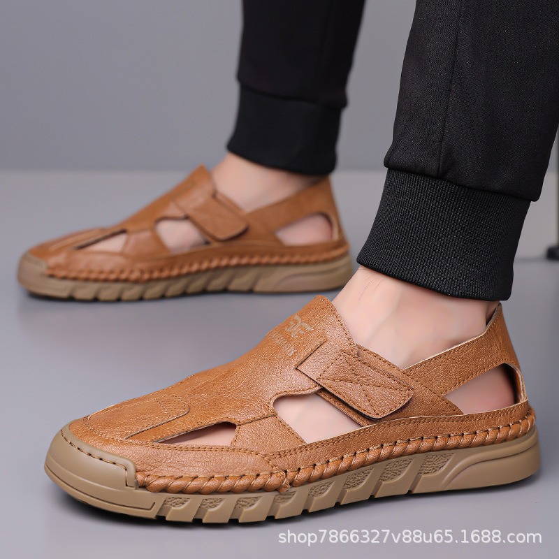Hole shoes men's summer new ha - đánh giá và giá Men'S Shoes With Velcro
