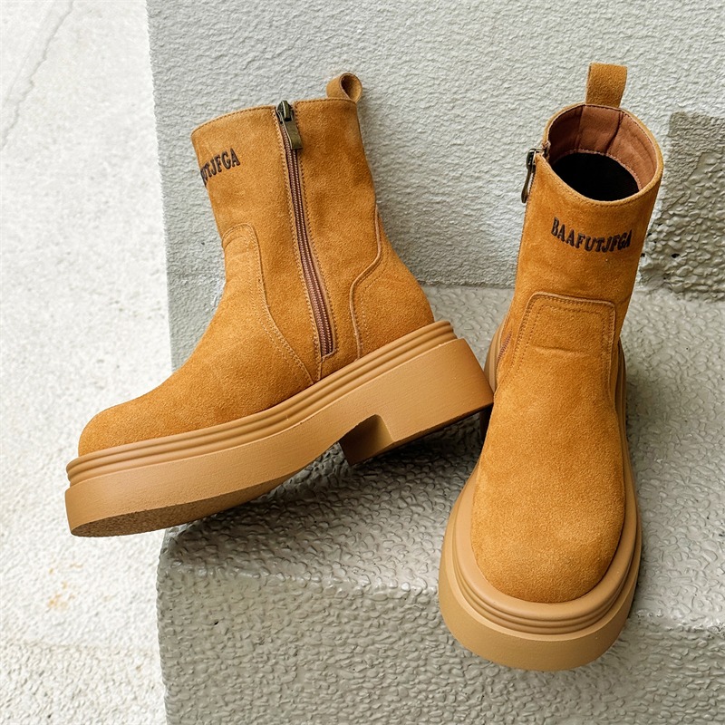 Winter Europe America Retro Th - đánh giá và giá Men'S Shoes Increase Height