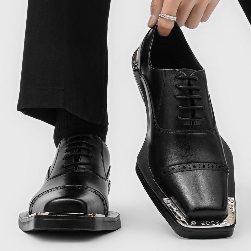 mens fashion hip hop rock carv - đánh giá và giá Oxford Brogue Leather