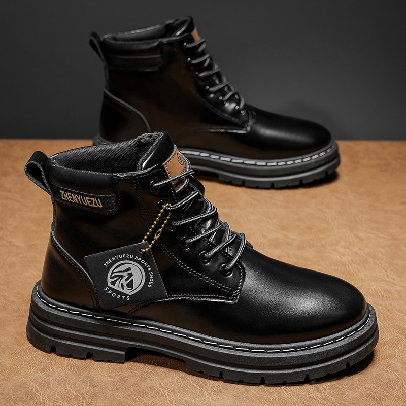 Autumn and Winter Retro Short  - đánh giá và giá Men'S Shoes Increase Height
