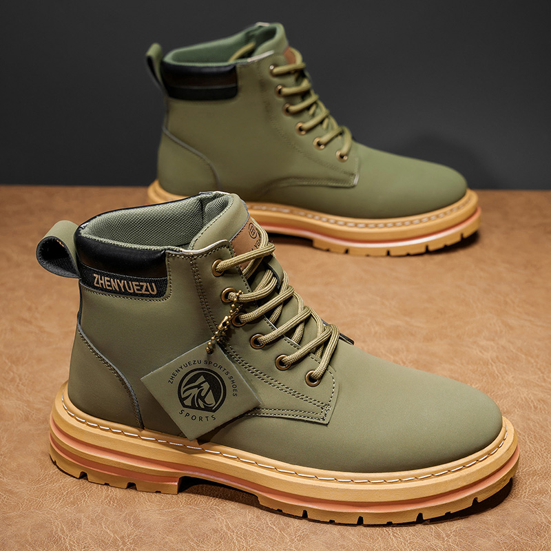 Autumn and Winter Retro Short  - đánh giá và giá Men'S Shoes Increase Height