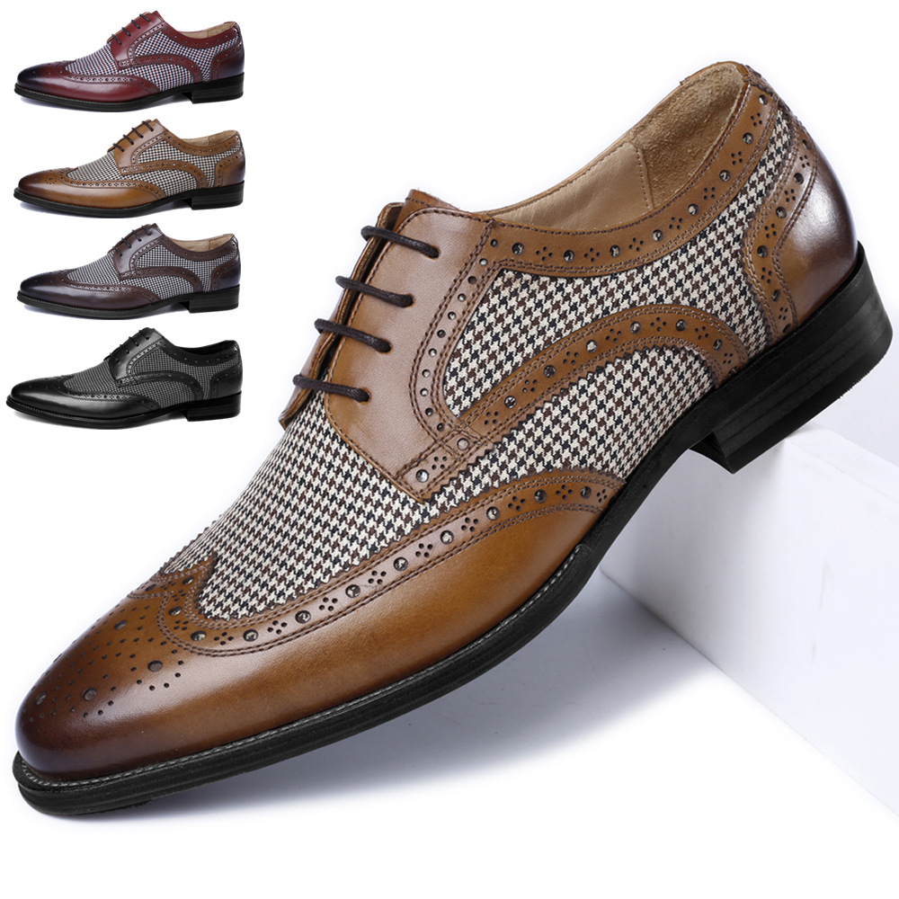 New Oxford Kinh Doanh Nam Da M - đánh giá và giá Oxford Brogue Leather