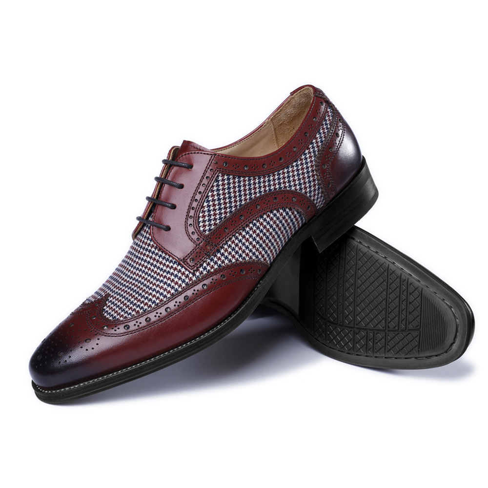 New Oxford Kinh Doanh Nam Da M - đánh giá và giá Oxford Brogue Leather