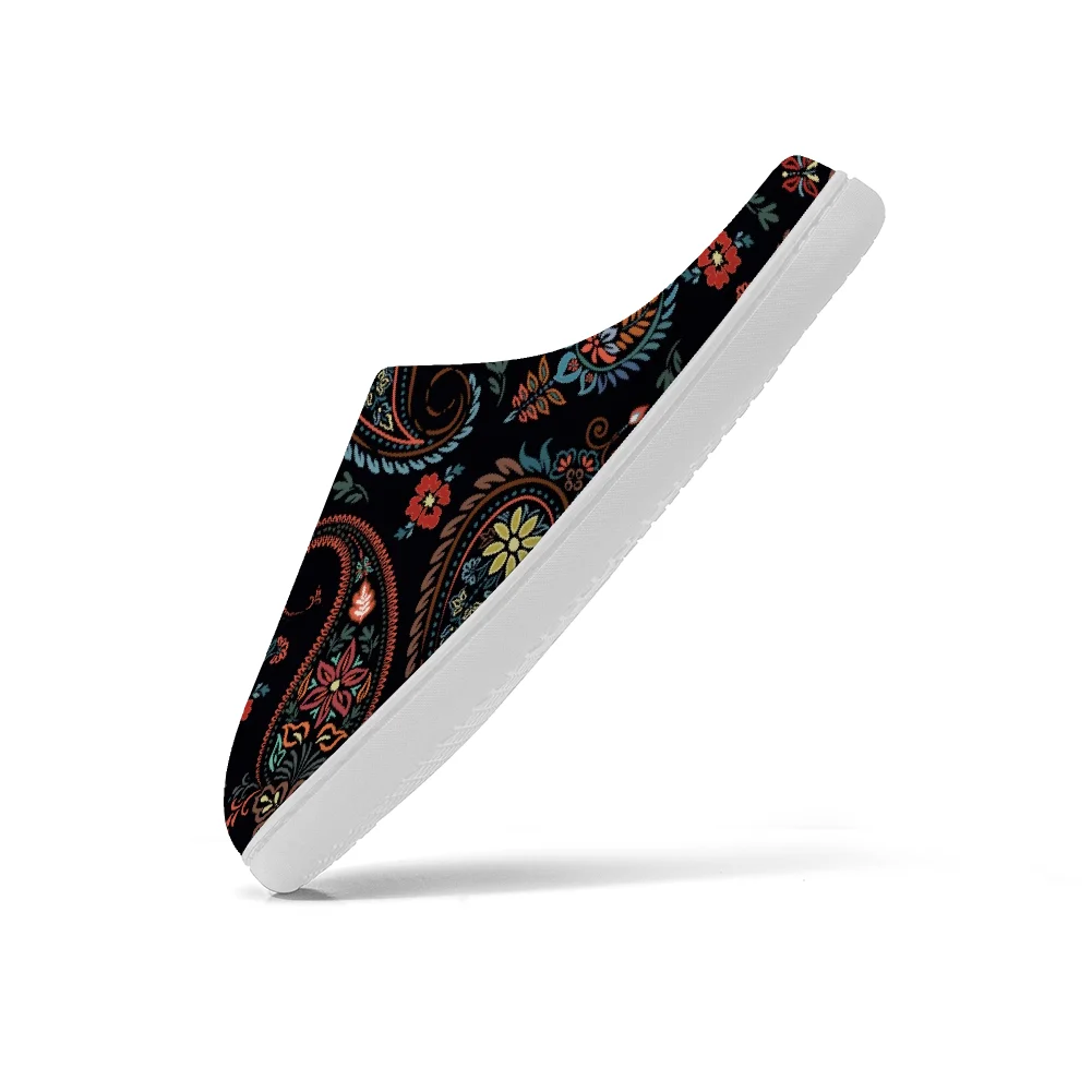 Black floral print Keep Smilin - đánh giá và giá Men Shoes Black